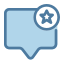 external star-message-bubble-chat-anggara-blue-anggara-putra icon