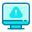 external warning-sign-security-anggara-blue-anggara-putra icon