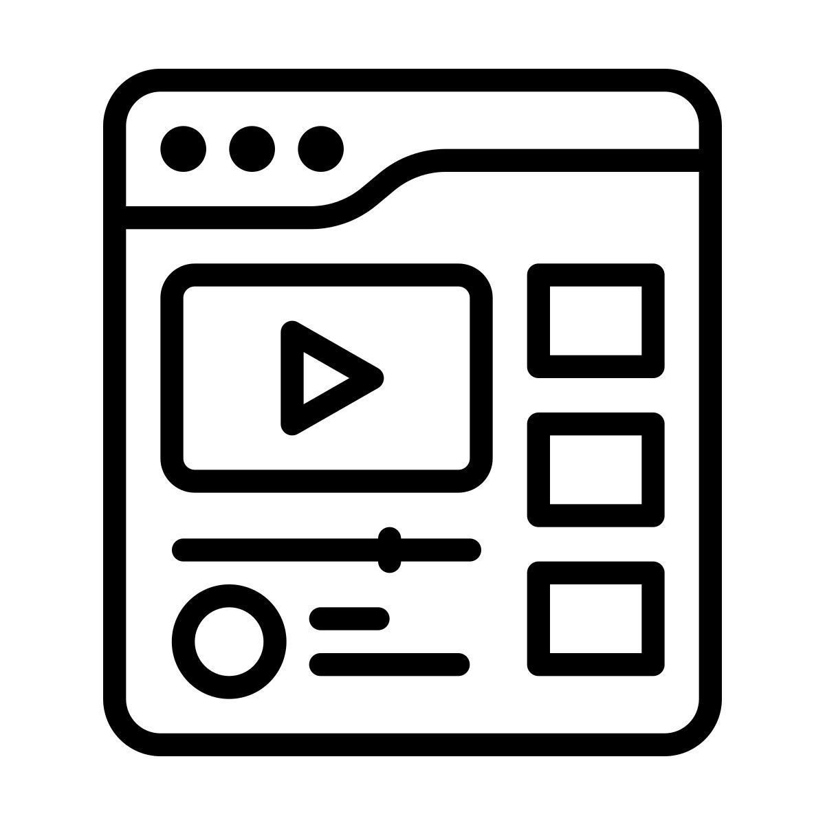 video stream icon
