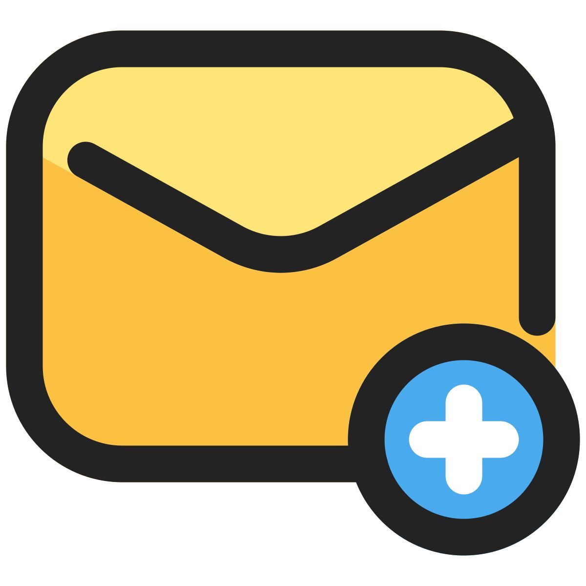 add mail icon