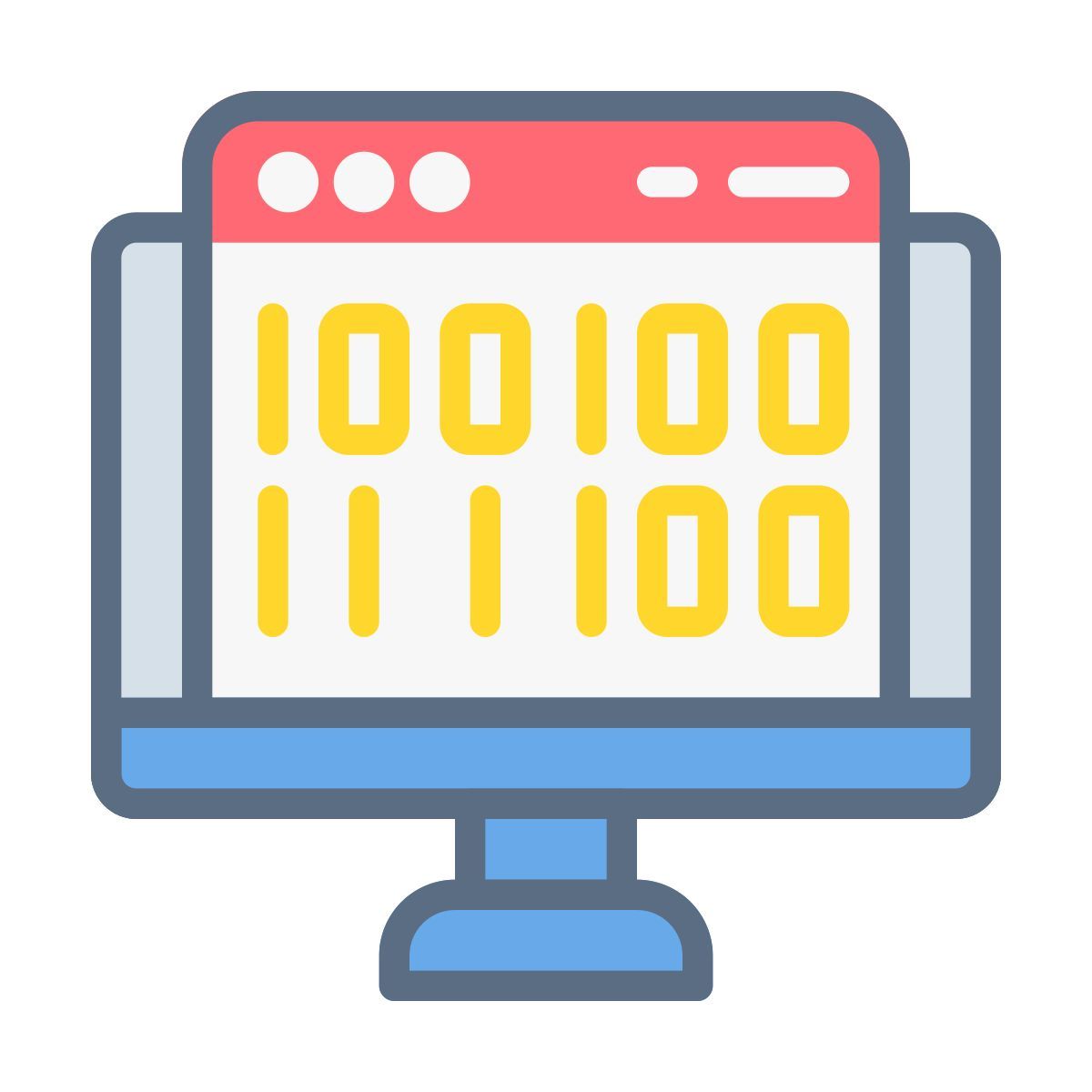 binary code icon