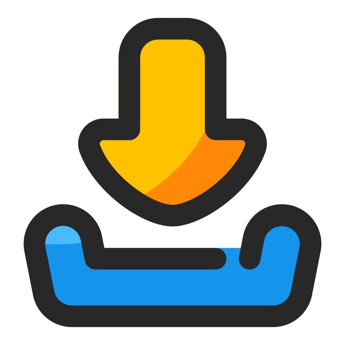 scaricamento icon