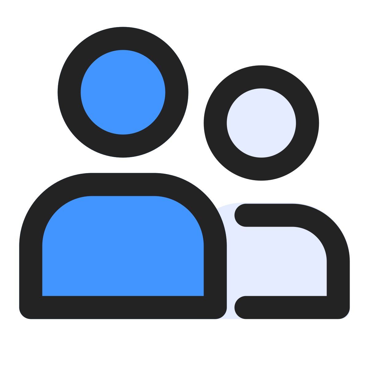 primeiro plano do grupo selecionado icon