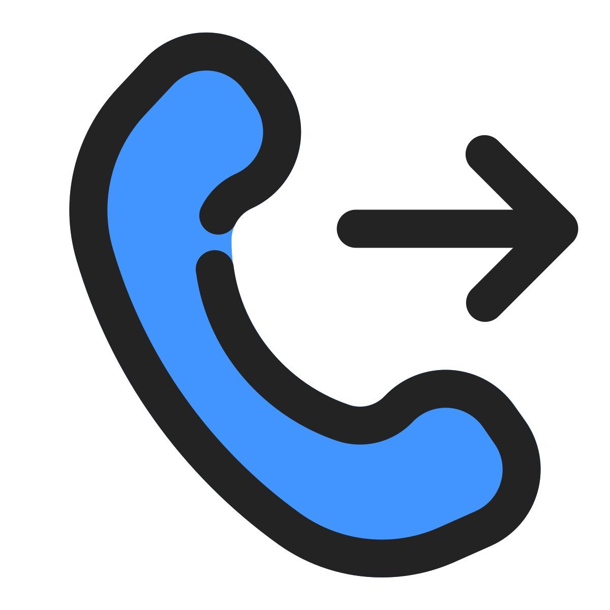 outgoing call icon