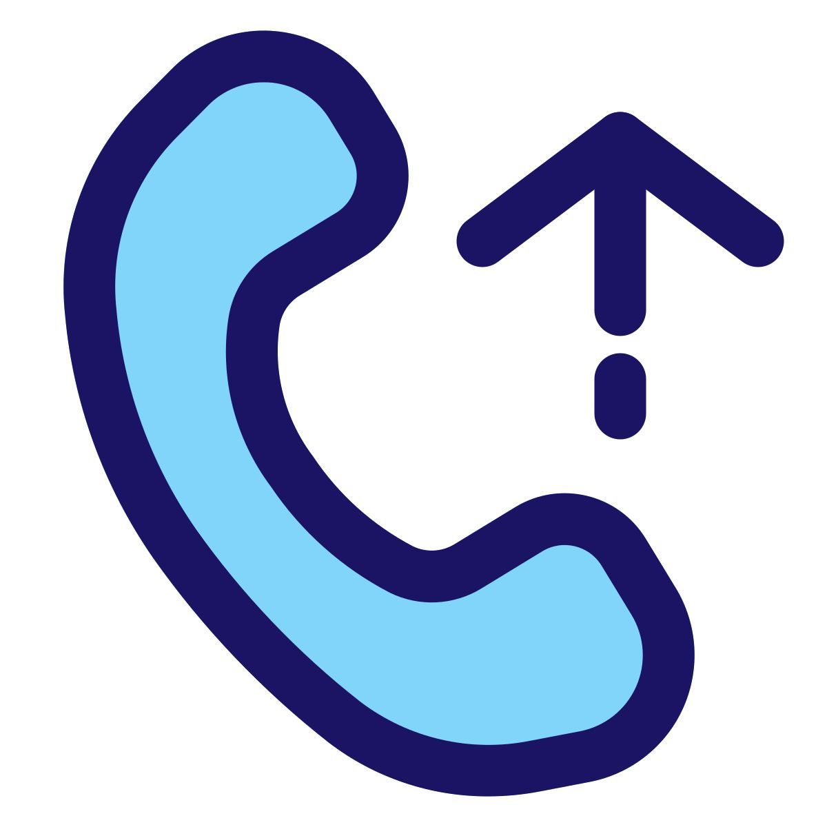 outgoing call icon