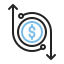 external money-flow-economy-anggara-filled-outline-anggara-putra-2 icon
