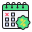 external sale-day-calendar-anggara-filled-outline-anggara-putra-4 icon