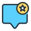 external star-message-bubble-chat-anggara-filled-outline-anggara-putra icon
