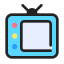 external television-media-anggara-filled-outline-anggara-putra icon