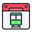 external train-calendar-anggara-filled-outline-anggara-putra-2 icon