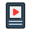 external video-audio-anggara-filled-outline-anggara-putra icon