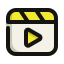 external video-basic-ui-anggara-filled-outline-anggara-putra icon