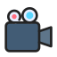 external video-camera-media-anggara-filled-outline-anggara-putra icon