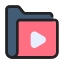external video-folder-media-anggara-filled-outline-anggara-putra icon
