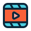 external video-interface-anggara-filled-outline-anggara-putra-2 icon