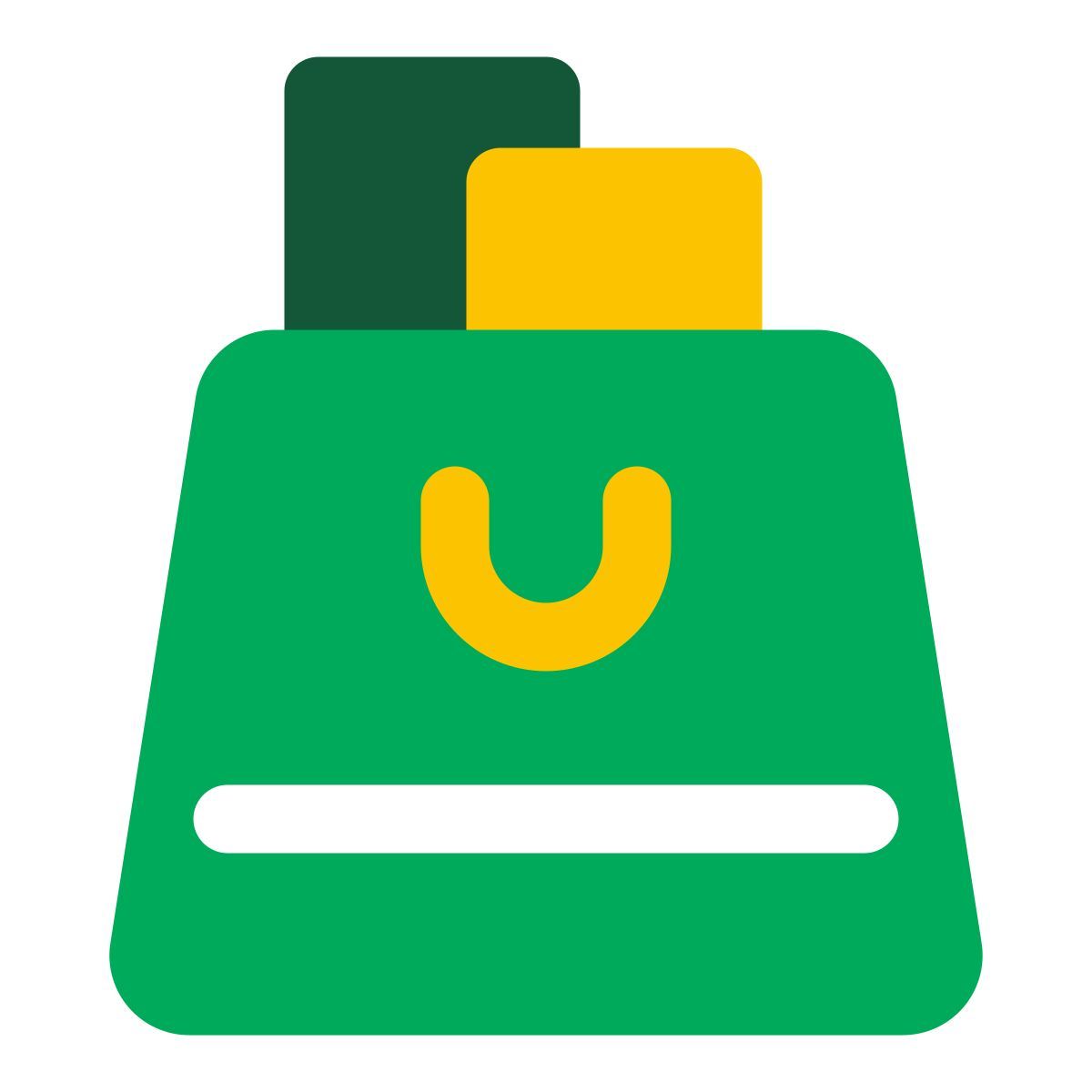 tasche vorderansicht icon