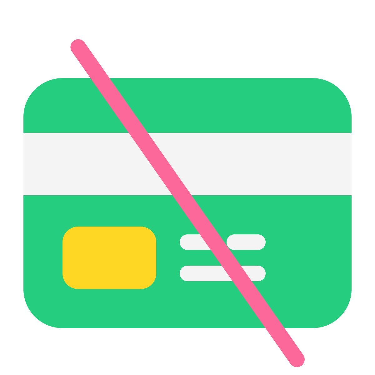 tarjeta rechazada icon