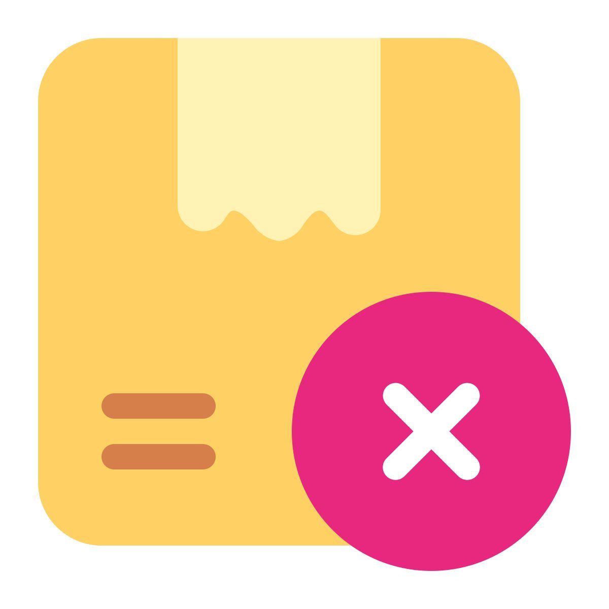 canceled delivery icon