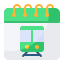 external train-calendar-anggara-flat-anggara-putra icon
