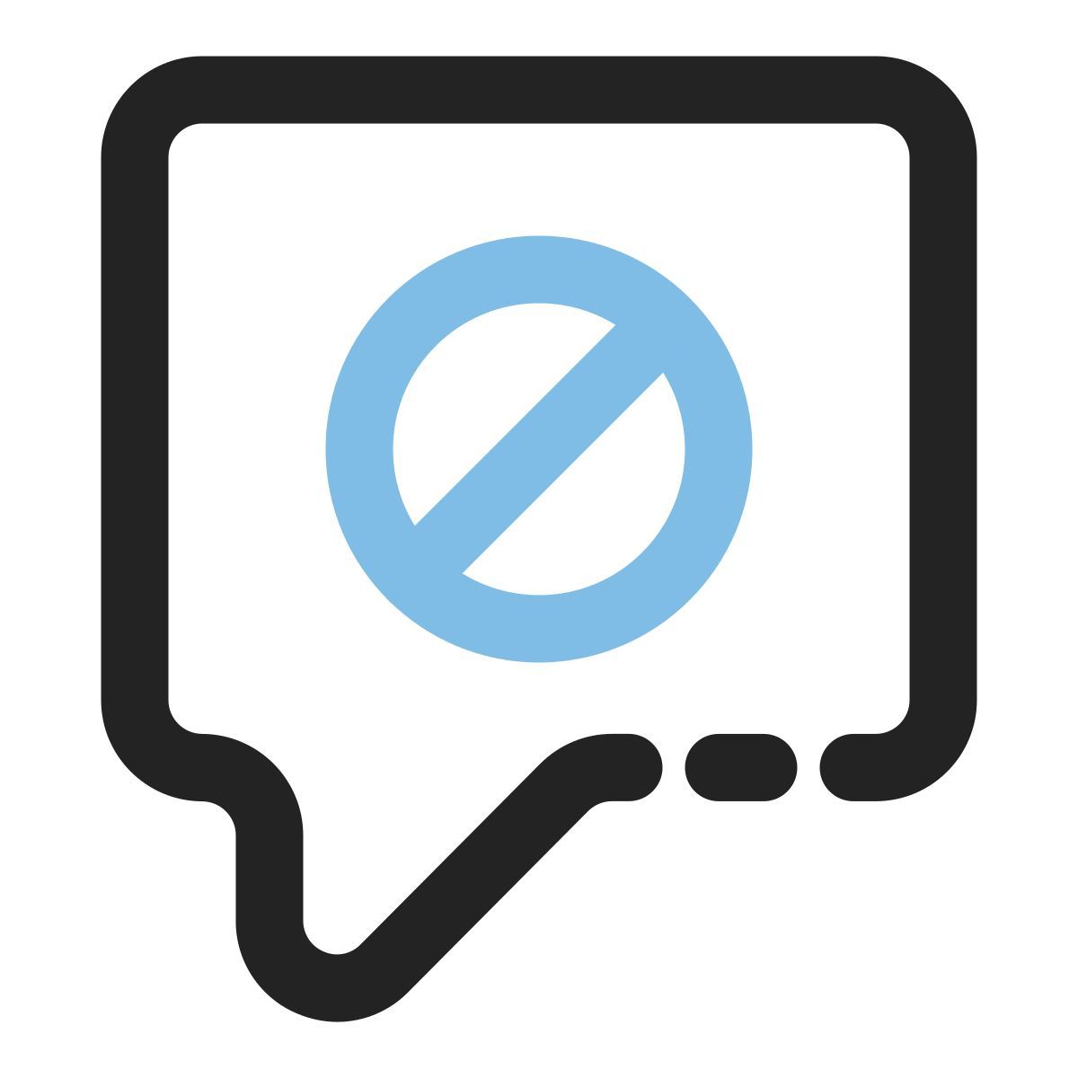 block chat icon