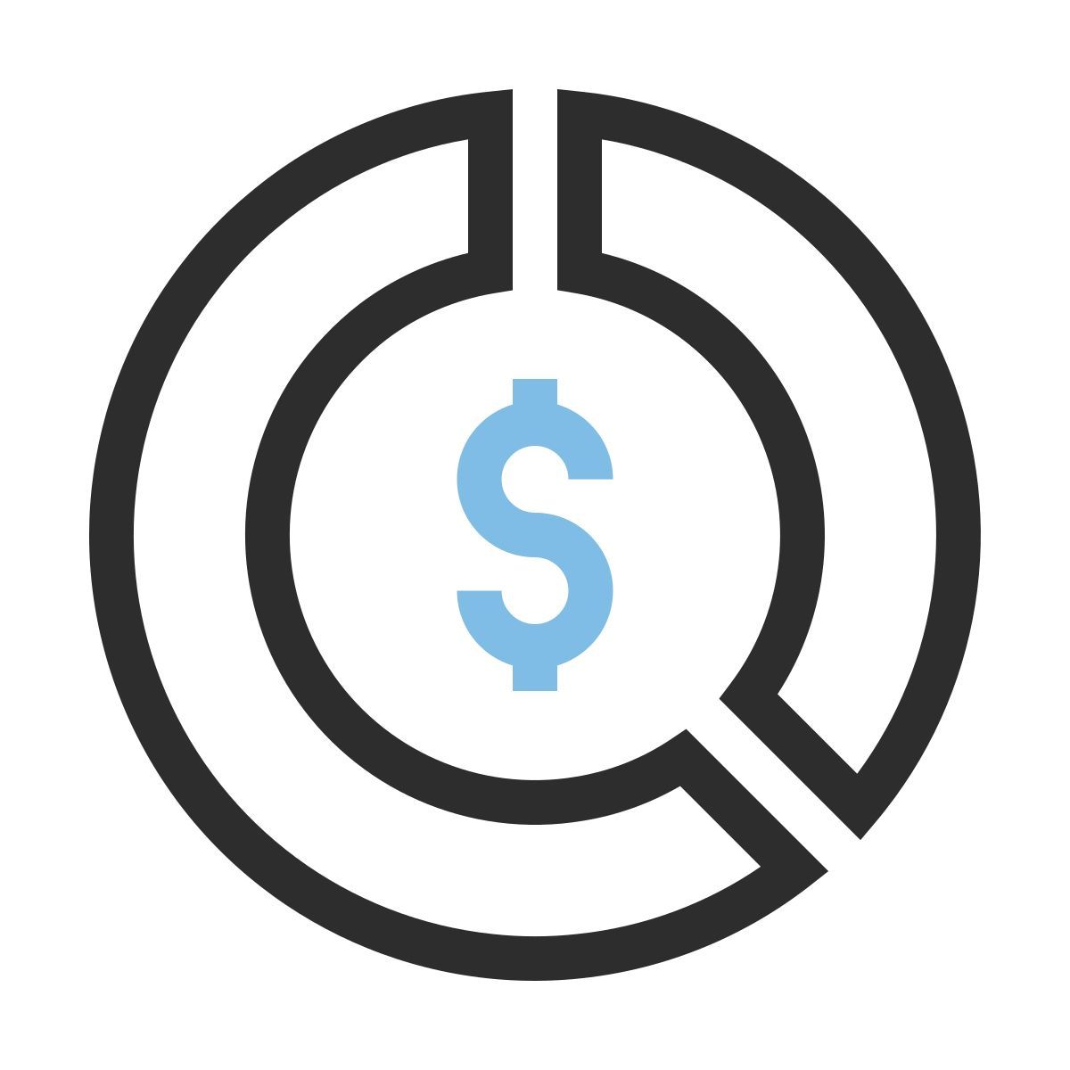 Gráfico circular icon