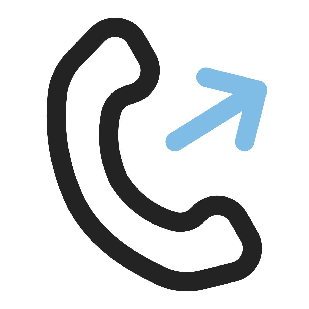 outgoing call icon