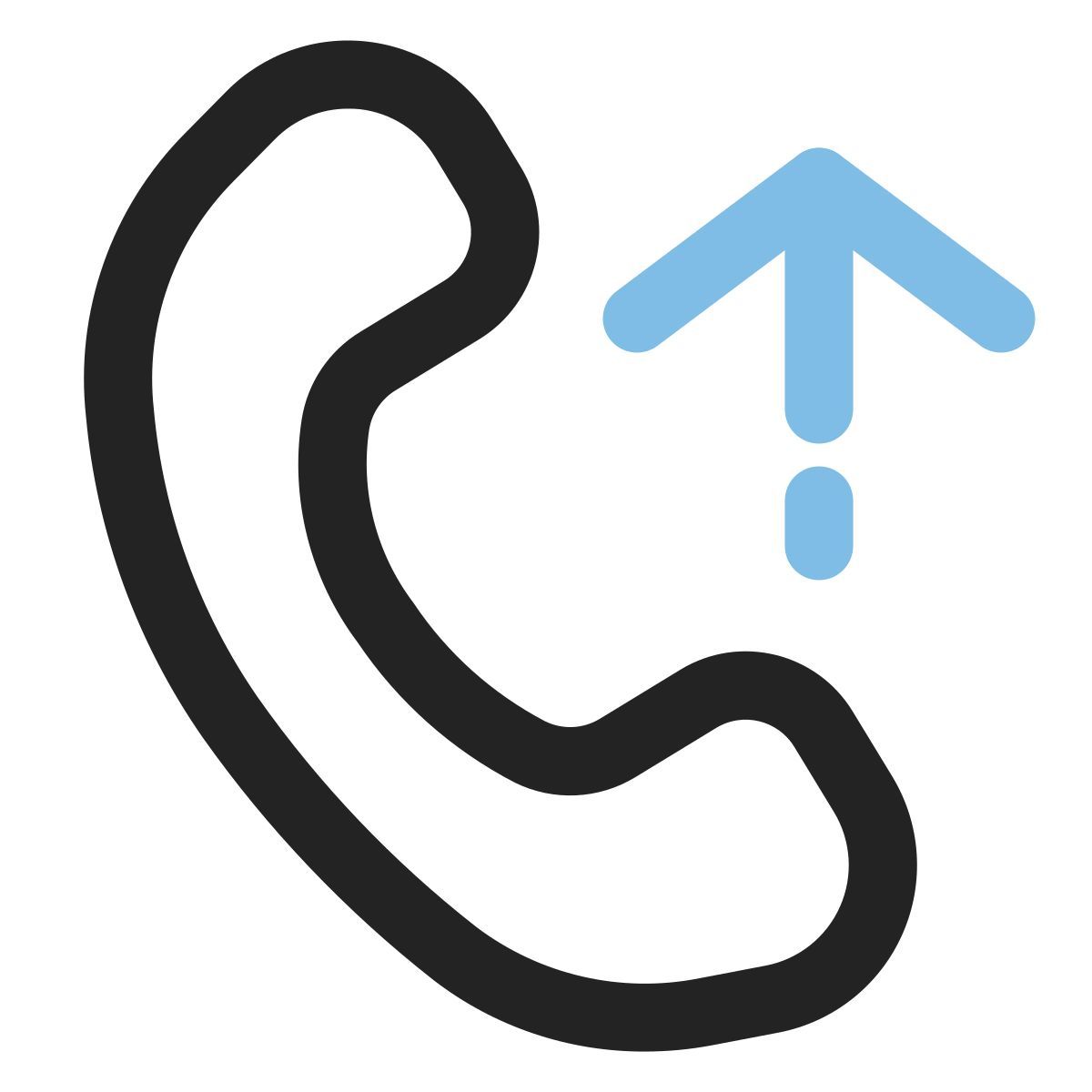 ausgehender anruf icon