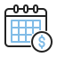 external calendar-bank-and-finance-anggara-outline-color-anggara-putra icon