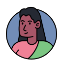 external Indian-Woman-Avatar-avatar-(circle-filled-line)-avatar-andi-nur-abdillah icon