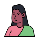 external Indian-Woman-Avatar-avatar-(filled-line)-avatar-andi-nur-abdillah icon