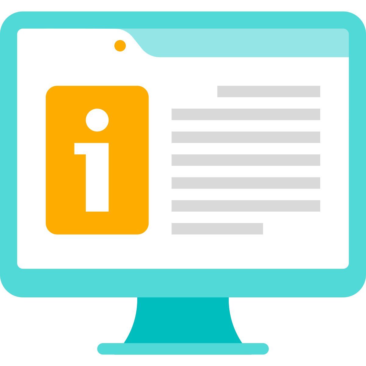 information computer icon