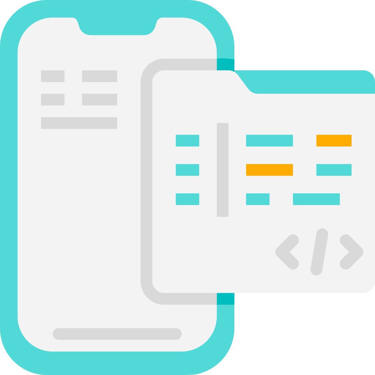 mobile code icon