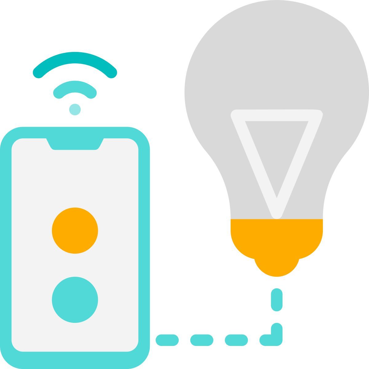 remote bulb icon