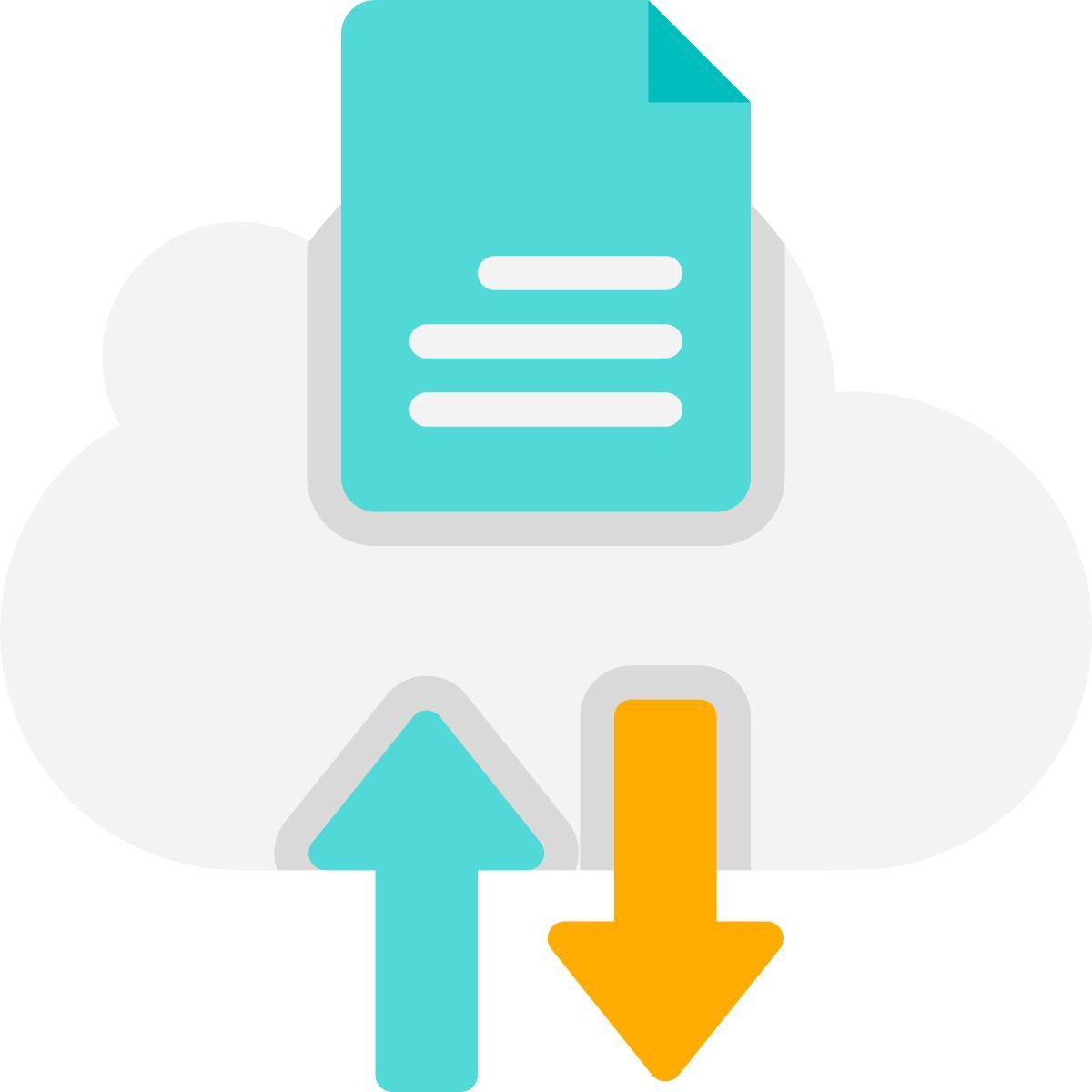transfer file cloud icon