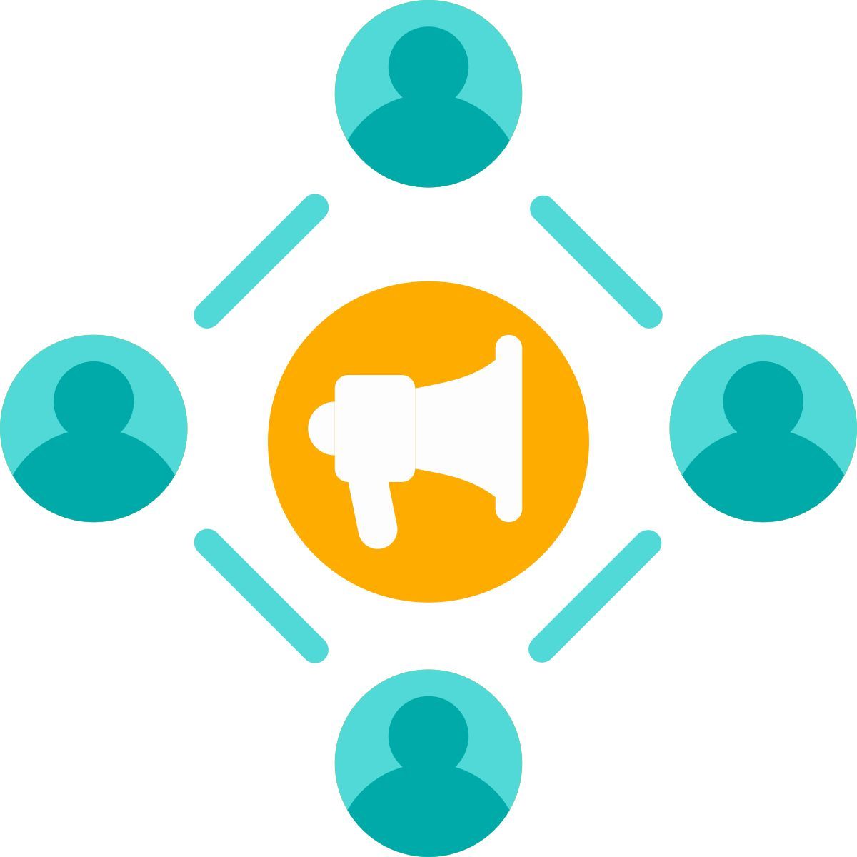 red de marketing icon