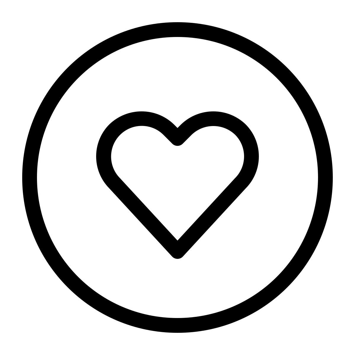 填充的爱心 icon