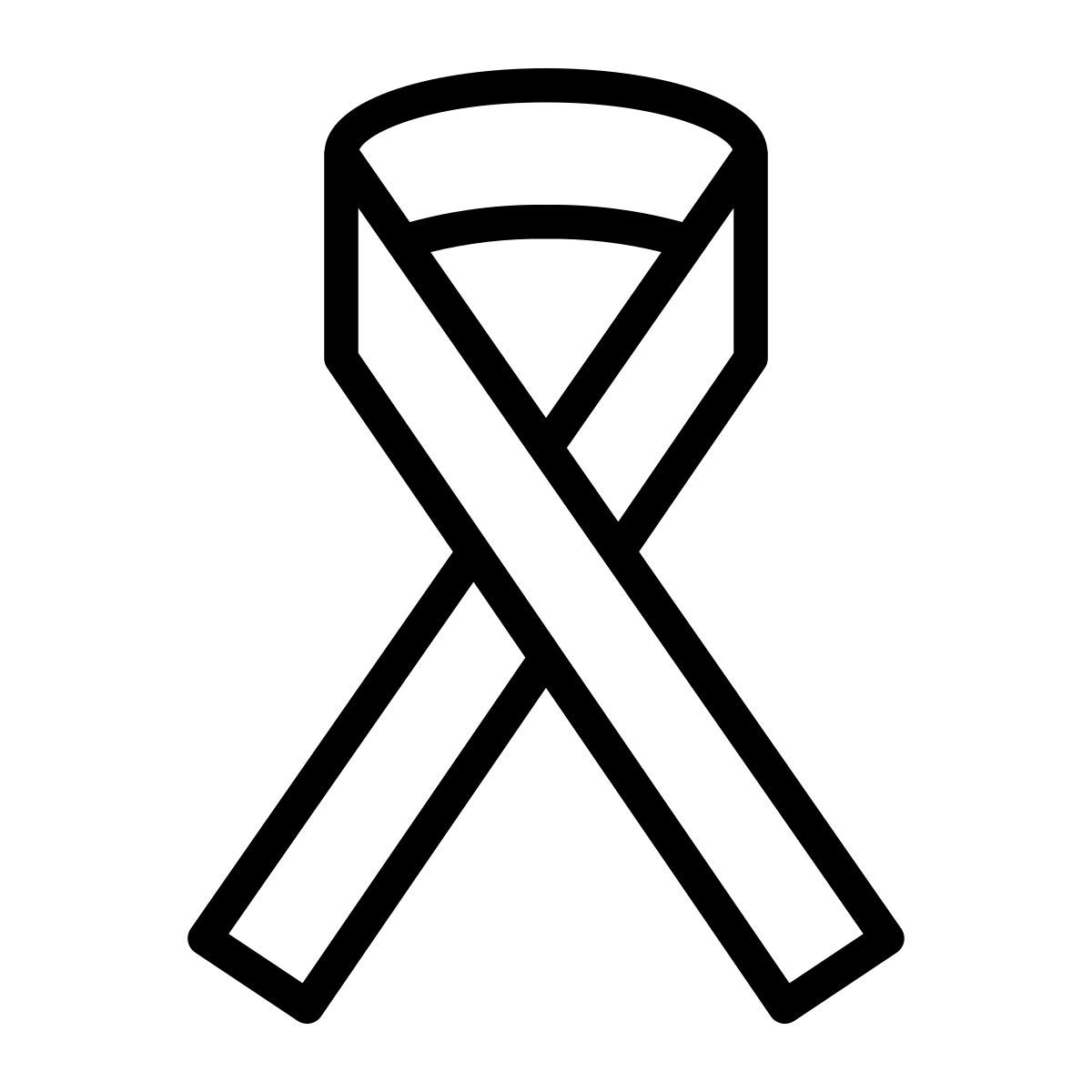 external ribbon charity outline bartama outline 64 bartama graphic icon