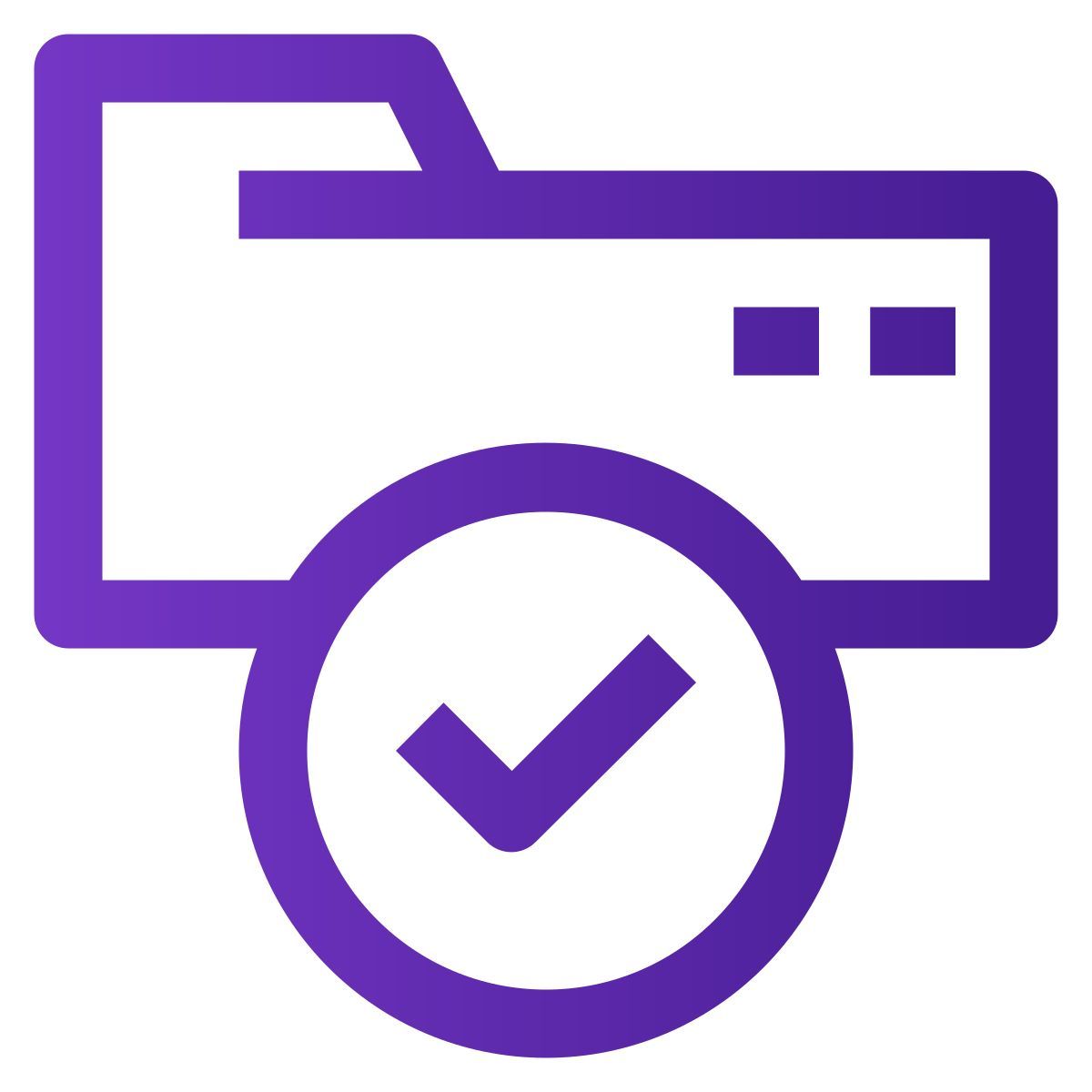 aprovar pasta icon