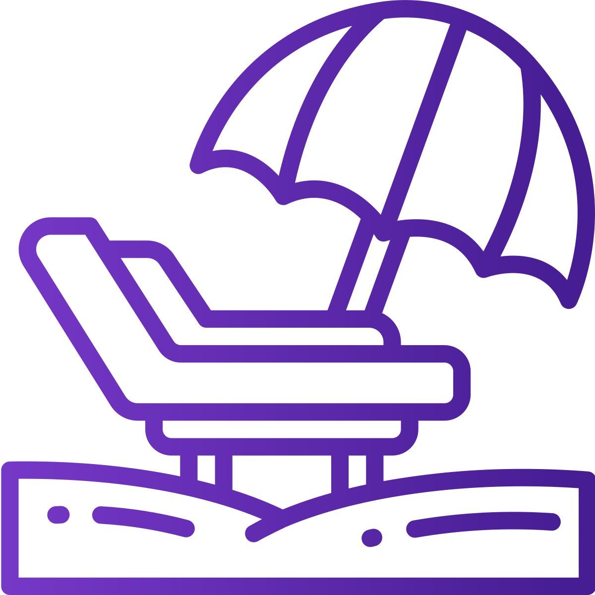 beach chair icon