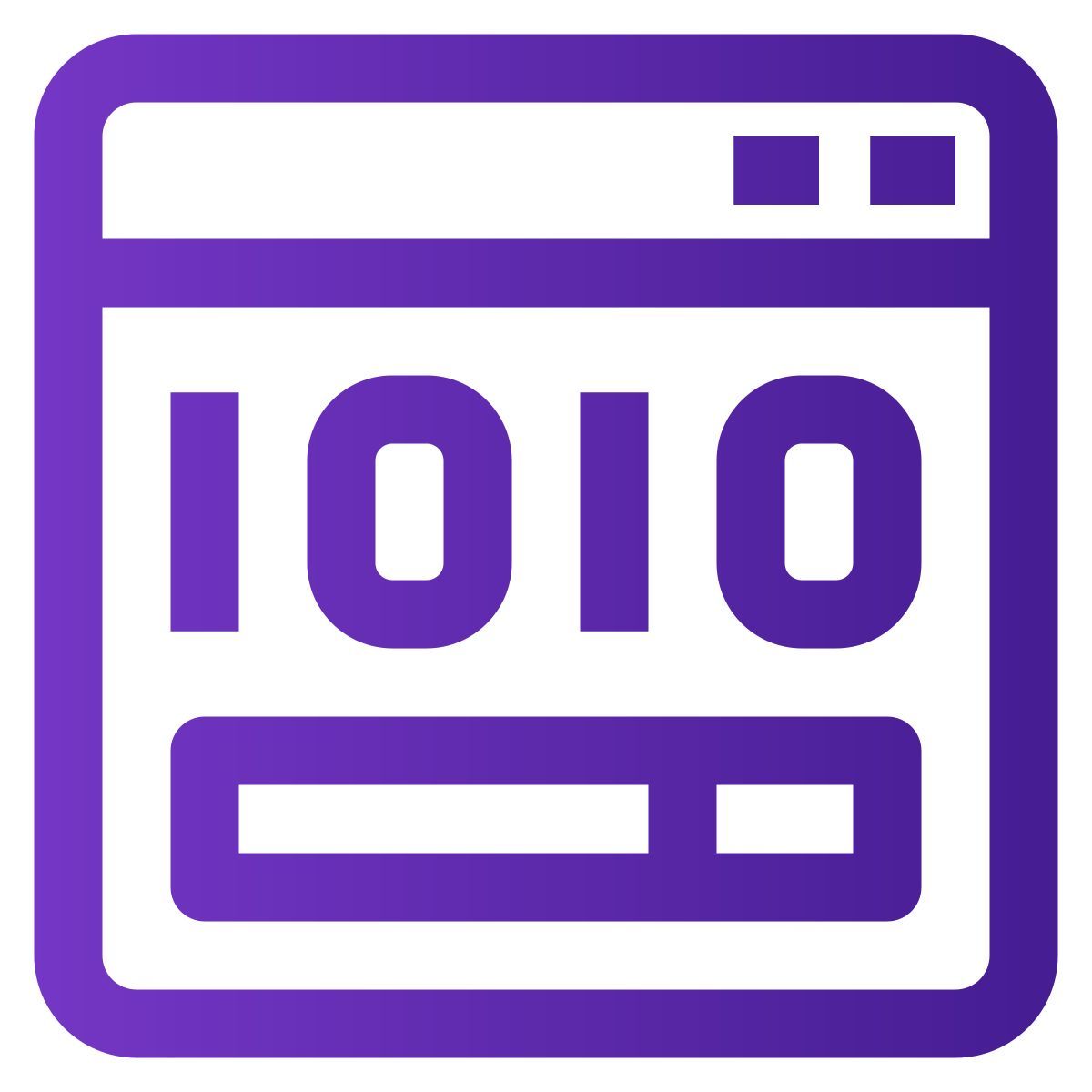 binary code icon