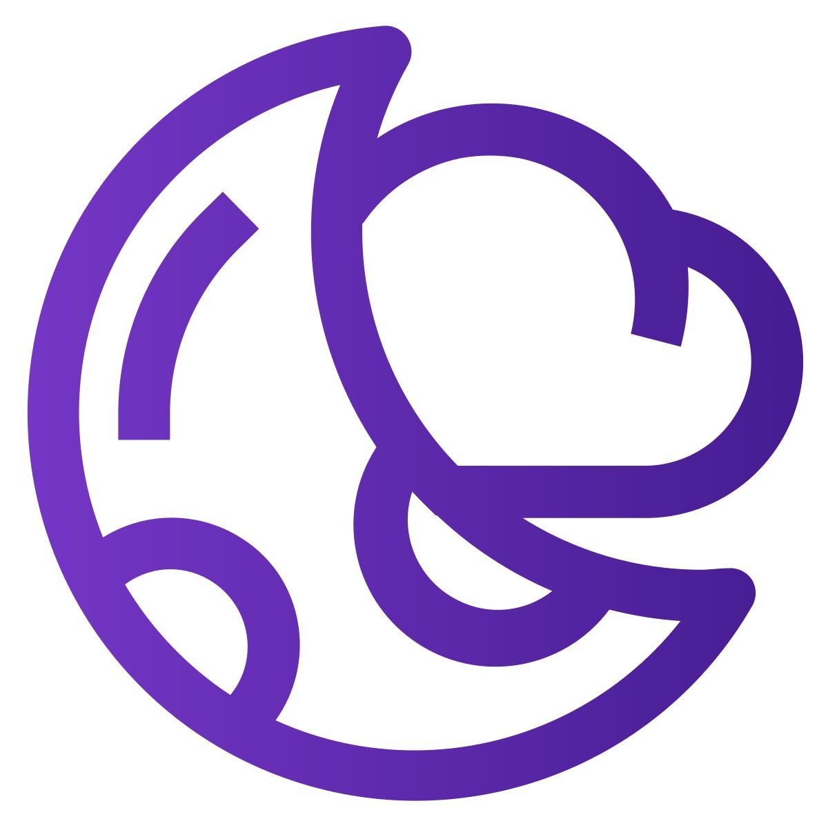 cloudy night icon