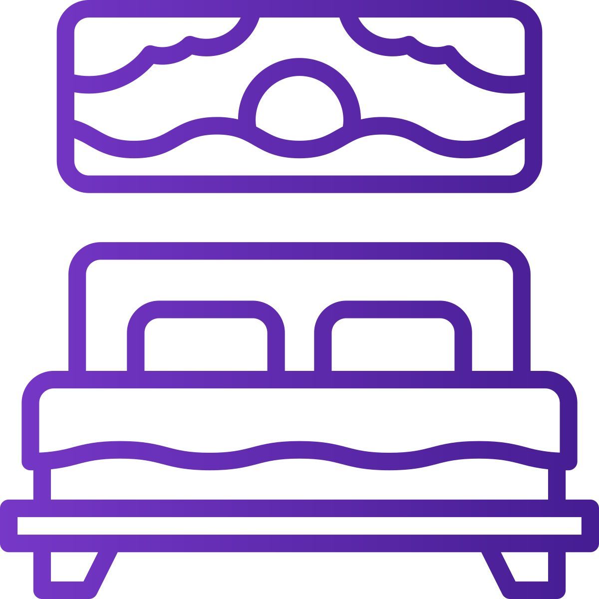 cama doble icon