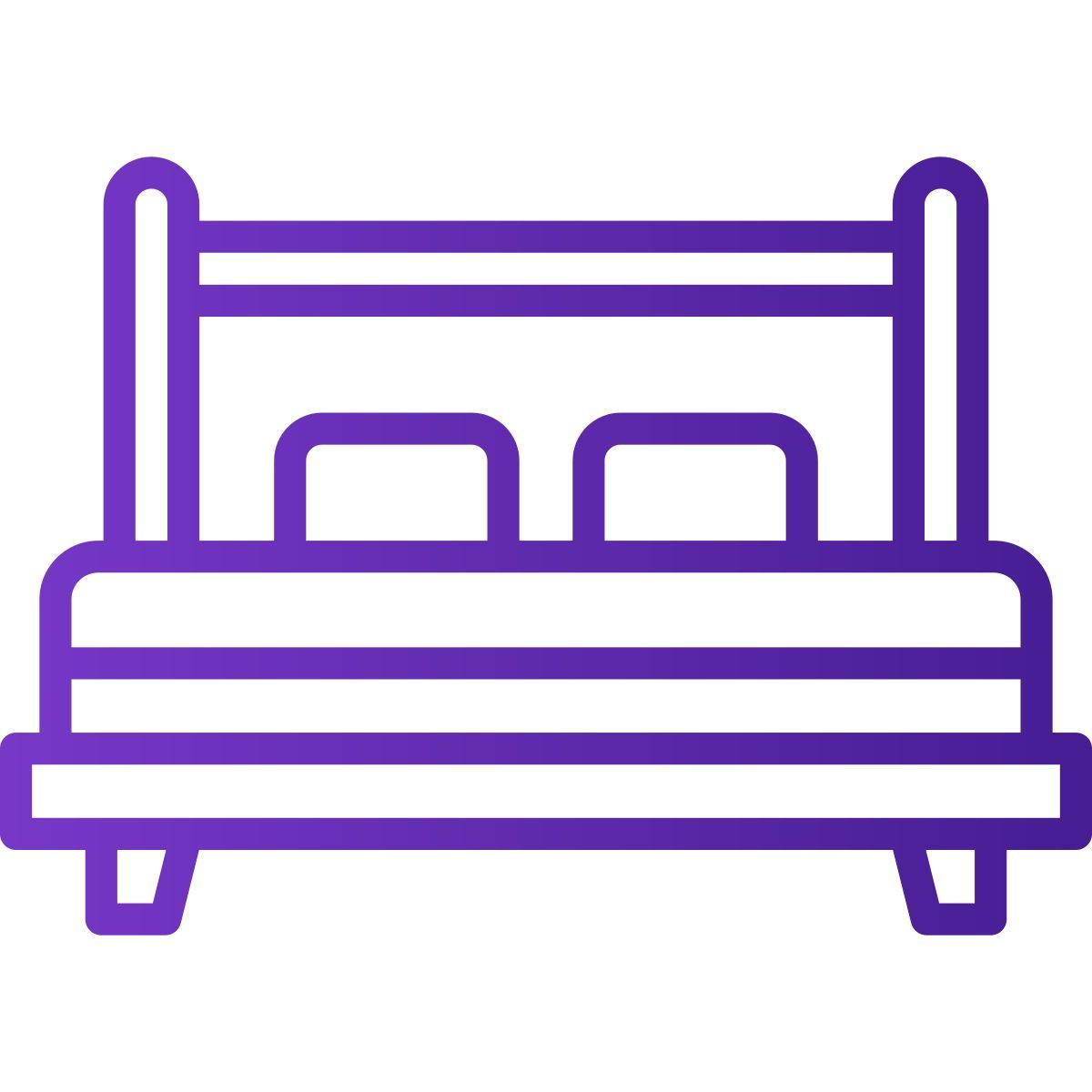 double bed icon
