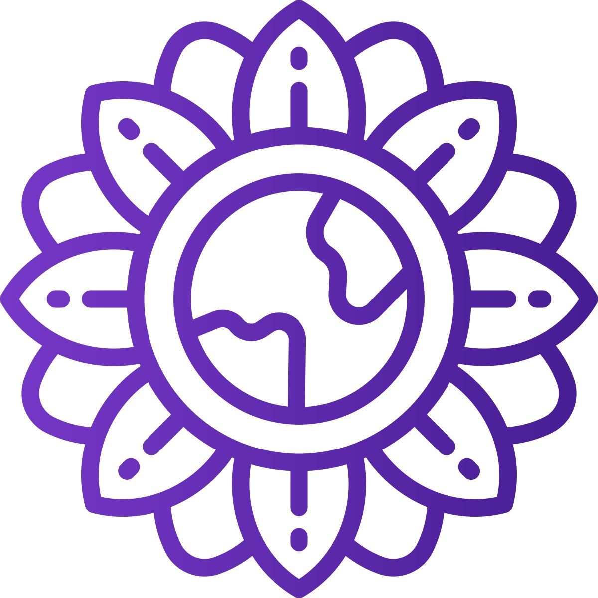 earth flower icon
