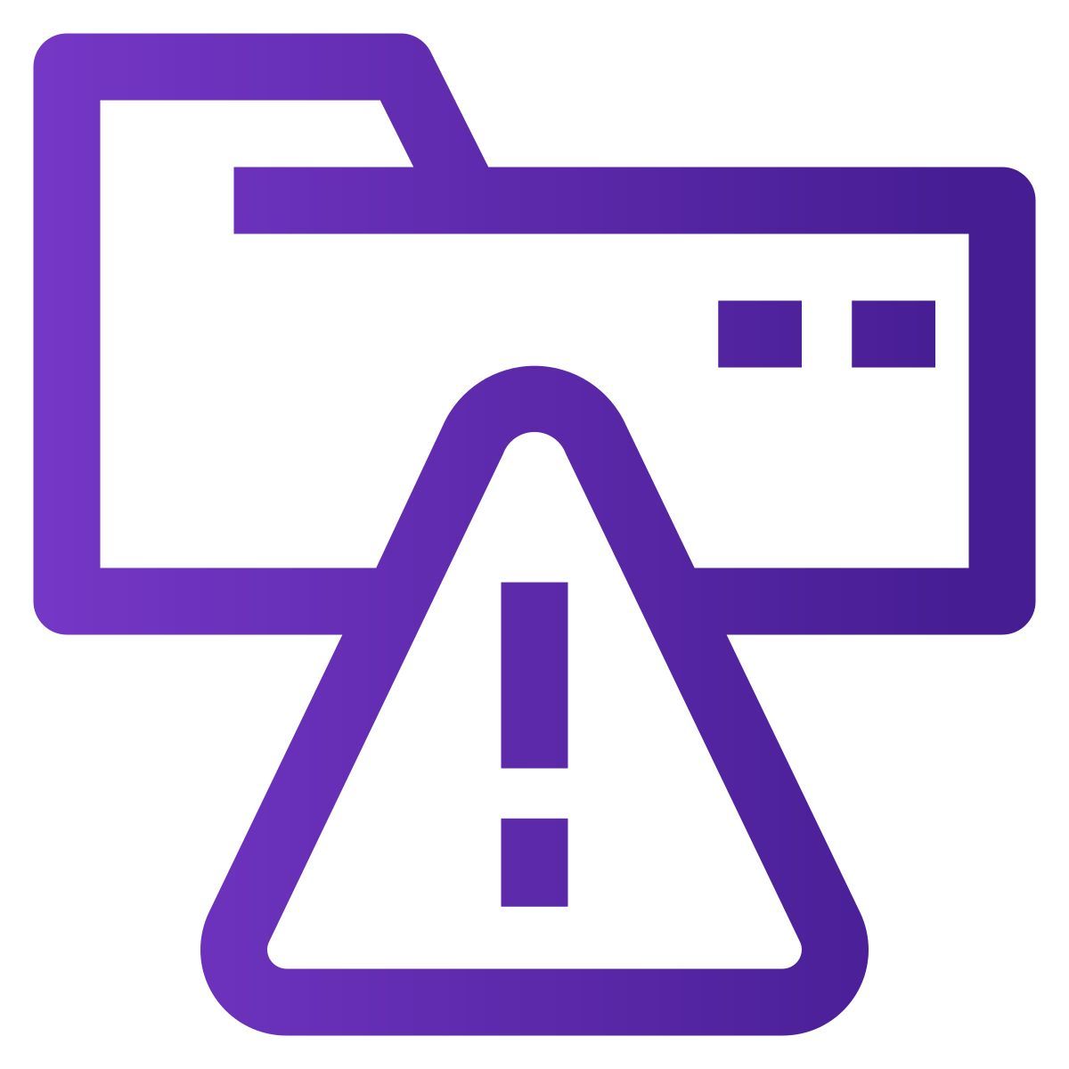 folder alert icon