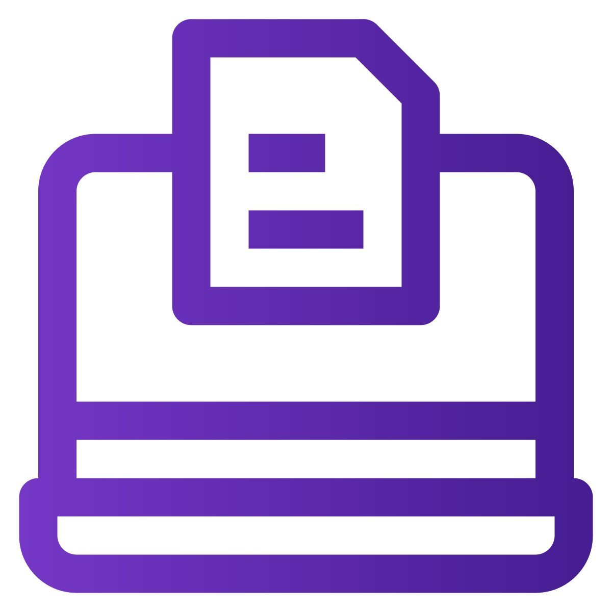 laptop with document icon