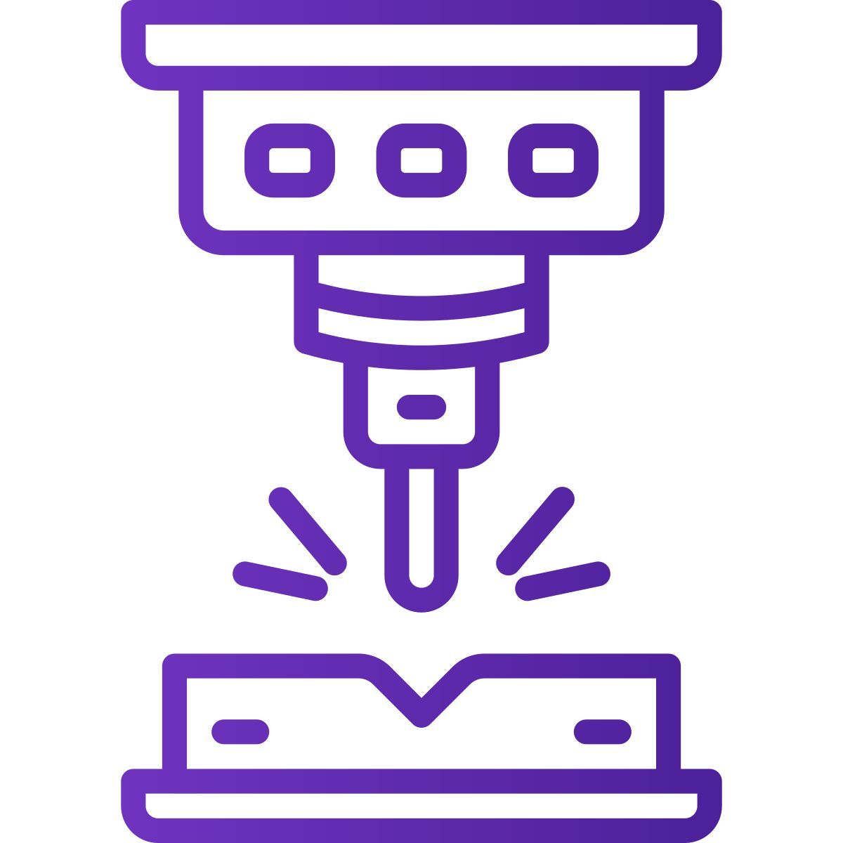 laser cutting icon