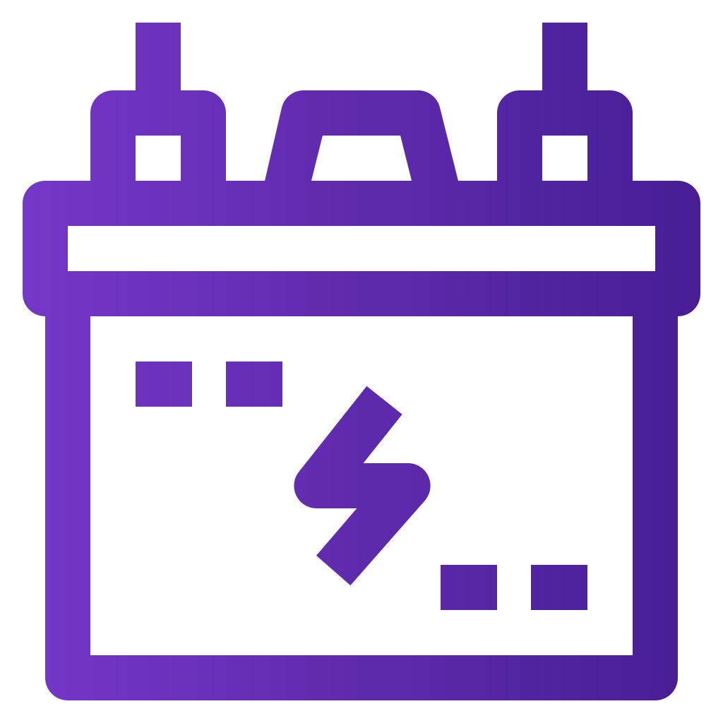 external accu-battery-electrician-element-basic-line-gradient-yogi-aprelliyanto icon