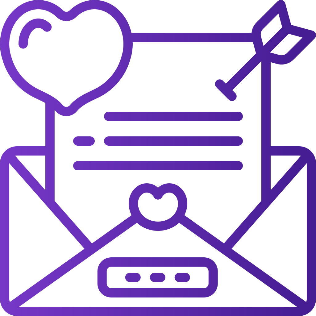 external love-letter-valentines-day-basic-line-gradient-yogi-aprelliyanto icon