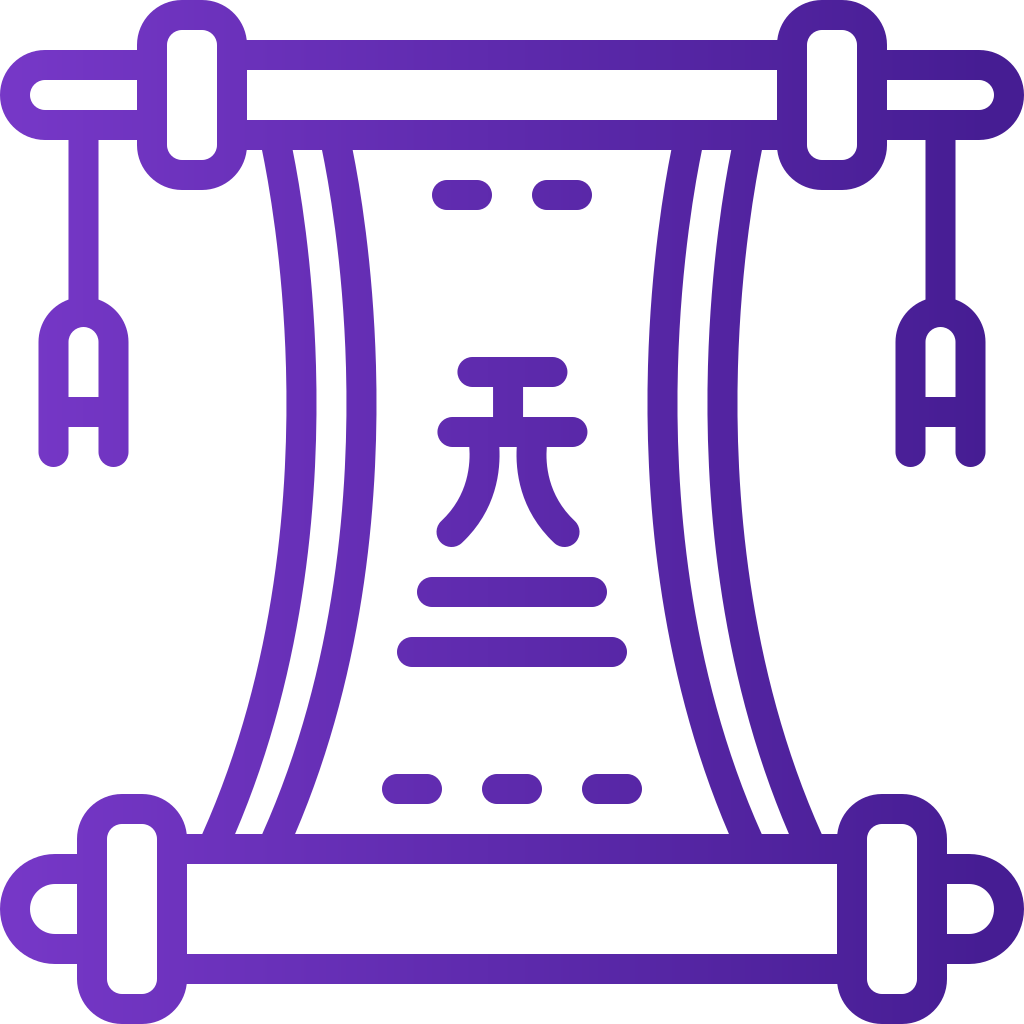 external scroll-chinese-new-year-basic-line-gradient-yogi-aprelliyanto icon